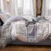 Комплект Постільної Білизни Двоспальний ранфорс с простирадлом на резинці 160х200х25 см Принт (СТ-20133Д)