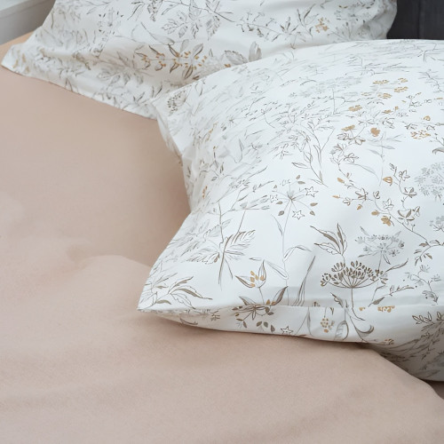 Комплект Постільної Білизни Двоспальний 220 х200 см Сатин Twill Принт (СТ-727Д)