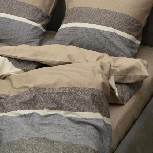 Комплект Постільної Білизни Полуторний 150 х 220 см Сатин Twill Принт (СТ-743П)