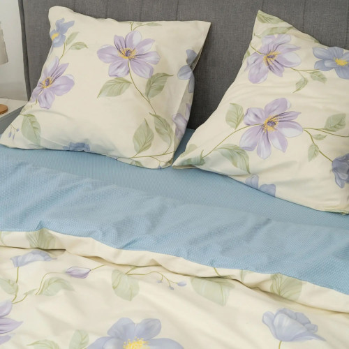 Комплект Постільної Білизни Полуторний 150 х 220 см Сатин Twill Принт (СТ-744П)