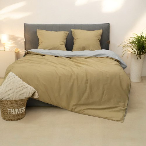 Комплект Постільної Білизни Полуторний 150 х 220 см Сатин Twill Принт(СТ-749П)